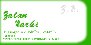 zalan marki business card